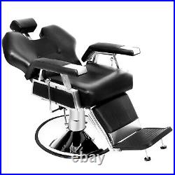 Reclining Hydraulic Barber Chair Heavy Duty Hair Styling Salon Beauty Equipment