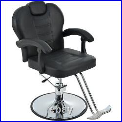 Reclining barber Chair Salon Chair Heavy Duty Hydraulic Pump 360° Rotation