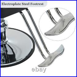 Reclining barber Chair Salon Chair Heavy Duty Hydraulic Pump 360° Rotation