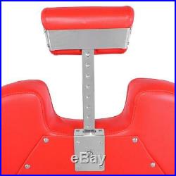 Red Reclining Hydraulic Salon Chair Heavy Duty Beauty Spa Shampoo Barber Suplies