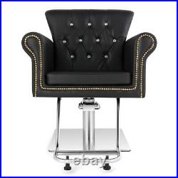Retro Hydraulic Barber Chair with Heavy Duty Hydraulic Pump Antique Styling Chair
