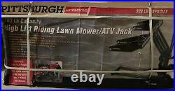 Riding lawn mower lift jack black, heavy duty hydraulic jack, 300lb capacity