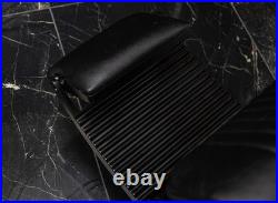 SHER Barber Chair Heavy Duty Hydraulic Recline 450 lbs Matte Black