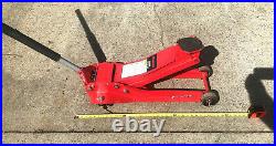 SNAP ON TOOLS FJ300 3-Ton Heavy Duty Floor Jack (Red) Nearly 2' Lifting Height