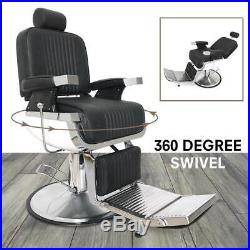 Salon Barber Chair All Purpose Recliner Hair Styling Tattoo Hydraulic Heavy Duty
