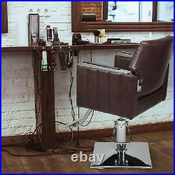Salon Chair Hairstylist Equipment Heavy Duty Hydraulic LeatherChair Salon Tattoo