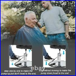 Salon Chair Hydraulic Barber Chair Swivel Hair Chair Heavy Duty Adjustable Black