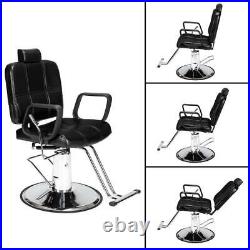 Salon Chair for Hair Stylist, Heavy Duty Hydraulic Reclining Barber Chair-400lbs