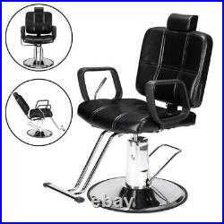 Salon Chair for Hair Stylist, Heavy Duty Hydraulic Reclining Barber Chair-400lbs