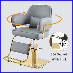 Salon Chair, with Heavy Duty Hydraulic Pump Adjustable Barber Chair high-quality