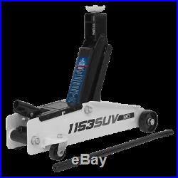 Sealey 1153SUV Trolley Jack 3tonne Long Chassis HIGH LIFT Heavy-Duty