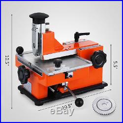 Semi-Automatic Sheet Embosser Nameplate Metal Stamping Printer Mark Machine 4mm