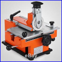 Semi-Automatic Sheet Embosser Nameplate Metal Stamping Printer Mark Machine 4mm