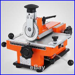 Semi-Automatic Sheet Embosser Nameplate Metal Stamping Printer Mark Machine 4mm