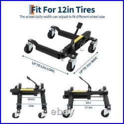 Set of 4 Car Wheel Dolly 6000Lbs Heavy Duty Hydraulic Vehicle Positioning Jacks Set of 4 Car Wheel Dolly 6000Lbs Heavy Duty Hydraulic Vehicle Positioning Jacks