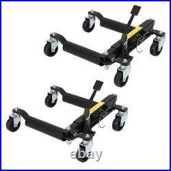 Set of 4 Car Wheel Dolly 6000Lbs Heavy Duty Hydraulic Vehicle Positioning Jacks