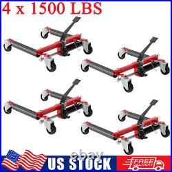 Set of 4 Heavy Duty Hydraulic Wheel Dolly Tire Jack Lift Car Positioning 6000LBS
