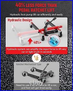 Set of 4 Heavy Duty Hydraulic Wheel Dolly Tire Jack Lift Car Positioning 6000LBS