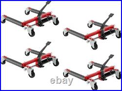 Set of 4 Heavy Duty Hydraulic Wheel Dolly Tire Jack Lift Car Positioning 6000LBS