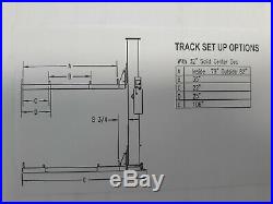 Single Post Hydraulic Vehicle Lift 4500 lb, Adjustable Deck, Low Profile Base