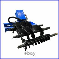Skid Steer Hydraulic Heavy Duty Auger Frame Post Hole Digger With 6 & 12 & 14