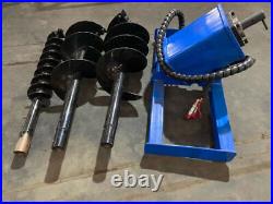 Skid Steer Hydraulic Heavy Duty Auger Frame Post Hole Digger With 6 & 12 & 14
