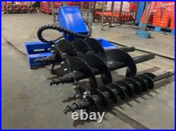 Skid Steer Hydraulic Heavy Duty Auger Frame Post Hole Digger With 6 & 12 & 14