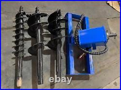 Skid Steer Hydraulic Heavy Duty Auger Frame Post Hole Digger With 6 & 12 & 14