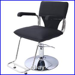 Stylish Stainless Steel Heavy Duty Hydraulic Barber Chair WithCape Salon Chair