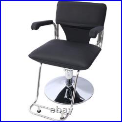 Stylish Stainless Steel Heavy Duty Hydraulic Barber Chair WithCape Salon Chair