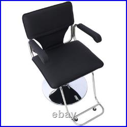 Stylish Stainless Steel Heavy Duty Hydraulic Barber Chair WithCape Salon Chair