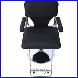 Stylish Stainless Steel Heavy Duty Hydraulic Barber Chair WithCape Salon Chair