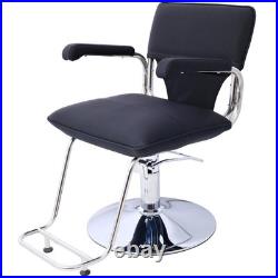 Stylish Stainless Steel Heavy Duty Hydraulic Barber Chair WithCape Salon Chair