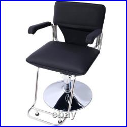 Stylish Stainless Steel Heavy Duty Hydraulic Barber Chair WithCape Salon Chair
