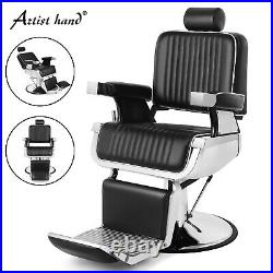 Super Heavy Duty All Purpose Salon Barber Chair Recline Beauty Styling Black/Red