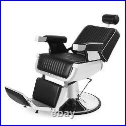 Super Heavy Duty All Purpose Salon Barber Chair Recline Beauty Styling Black/Red