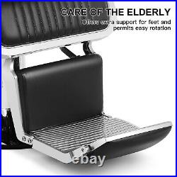Super Heavy Duty All Purpose Salon Barber Chair Recline Beauty Styling Black/Red
