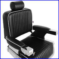Super Heavy Duty All Purpose Salon Barber Chair Recline Beauty Styling Black/Red