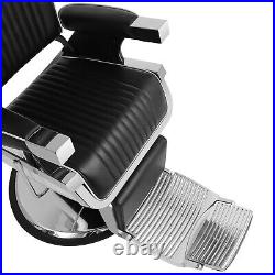 Super Heavy Duty All Purpose Salon Barber Chair Recline Beauty Styling Black/Red