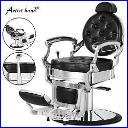 Super Heavy Duty Hydraulic Barber Chair All Purpose Recline Beauty Salon Vintage