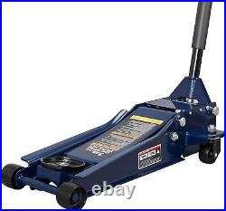 TCE 3 Ton Low Profile Floor Jack, Heavy Duty Hydraulic Steel Service Jack, Blue