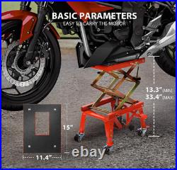 The VH 350 Lbs Heavy Duty Hydraulic Motorcycle Lift Table Foot Operated