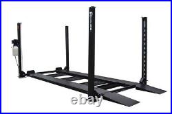 Titan 8,000 lbs. 4-Post Storage Lift Ramps Jack Tray 3 Drip Trays & Caster Kit