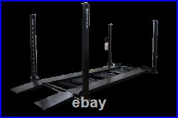 Titan XLT 8,000 lbs 4-Post Storage Lift Ramps Jack Tray 3 Drip Trays Casters