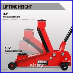 Torin Floor Jack 3 Ton Capacity Fast Lift Service Jack Steel Hydraulic Car Jack