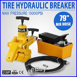 Tractor Truck Hydraulic Bead Breaker Tire Changer Foot Pump Heavy Duty Kit
