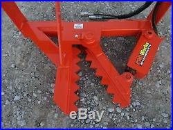 Tree and Post Puller Attachment Hydraulic Heavy Duty Fits Skid Steer Loader