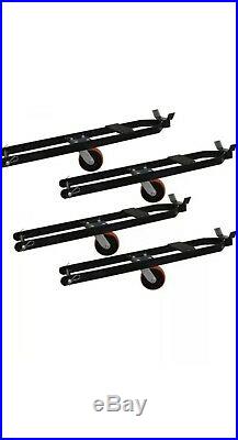 Triumph 8,000 lbs. 4-Post Parking Lift Ramps Jack Tray 3 Drip Trays Caster Kit