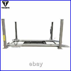 Triumph 8,000 lbs. 4-Post Parking Lift Ramps Jack Tray 3 Drip Trays Casters