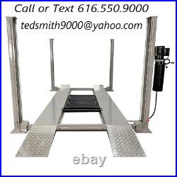 Triumph 8,000 lbs. 4-Post XLT Auto Truck Lift with Jack tray, Drip Trays, Casters